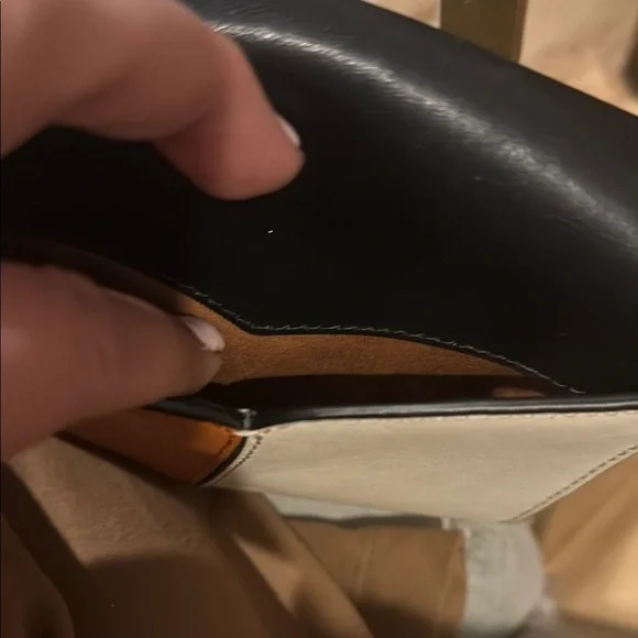 Sandro Color Block Mini Bag with Gold Chain - Picture 4 of 5